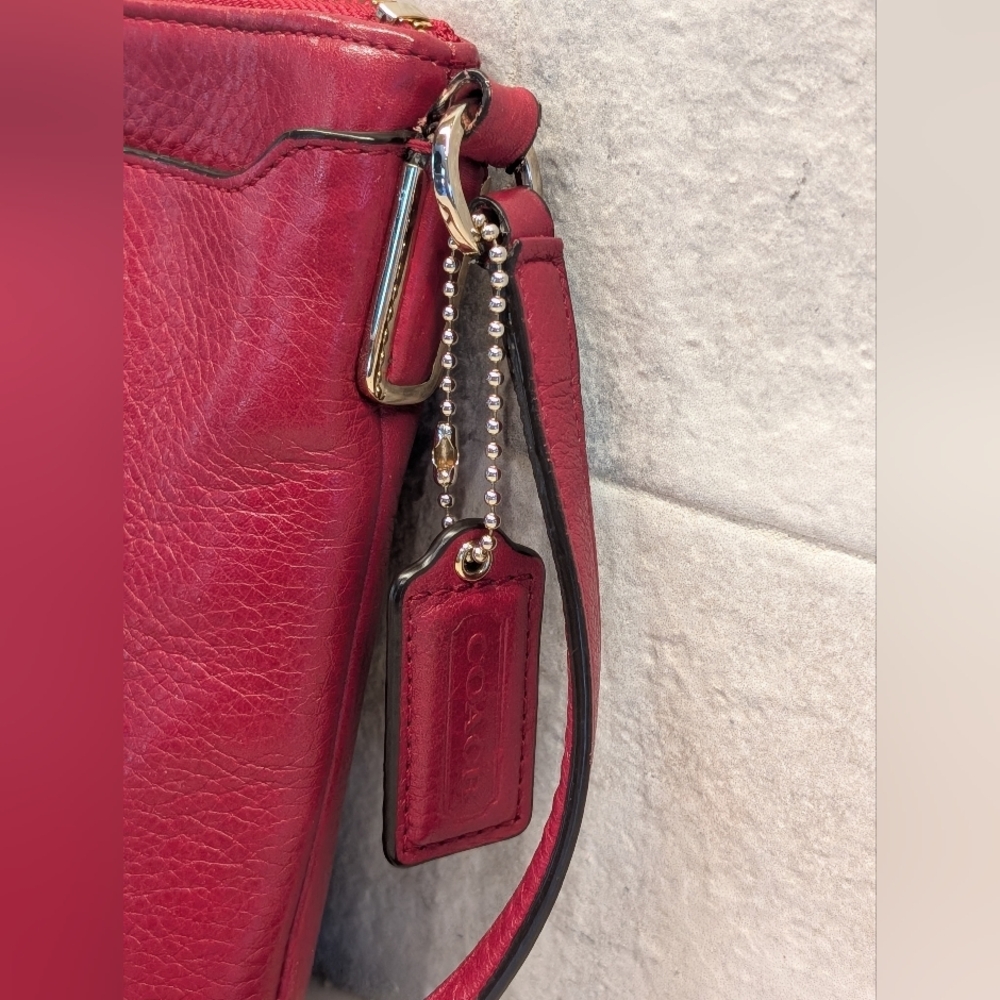 Coach Vintage Crossbody Bag - GUC - Red 10x6 Inches - Picture 4 of 13